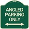 Signmission Angle Parking W/ Bidirectional Arrow Heavy-Gauge Aluminum Sign, 18" x 18", G-1818-24345 A-DES-G-1818-24345 - alternate 1